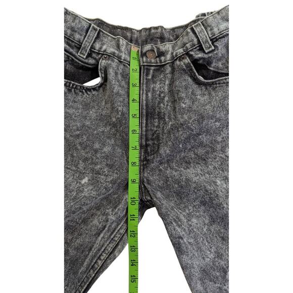 1980’s Vtg Levi’s 718 Black Tab Student Fit Straight Leg Jeans 28x28 Acid Wash W - Picture 9 of 11